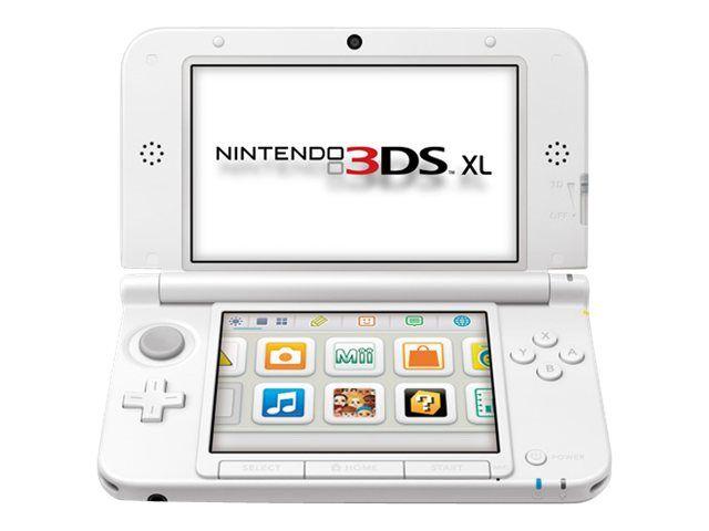 Console Nintendo 3DS XL blanche + Super Mario 3D Land (préinstallé)