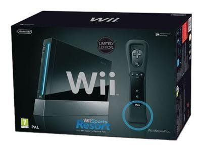 Console Wii noire + accessoires (inclus Wii Sports + Wii Sports Resort)