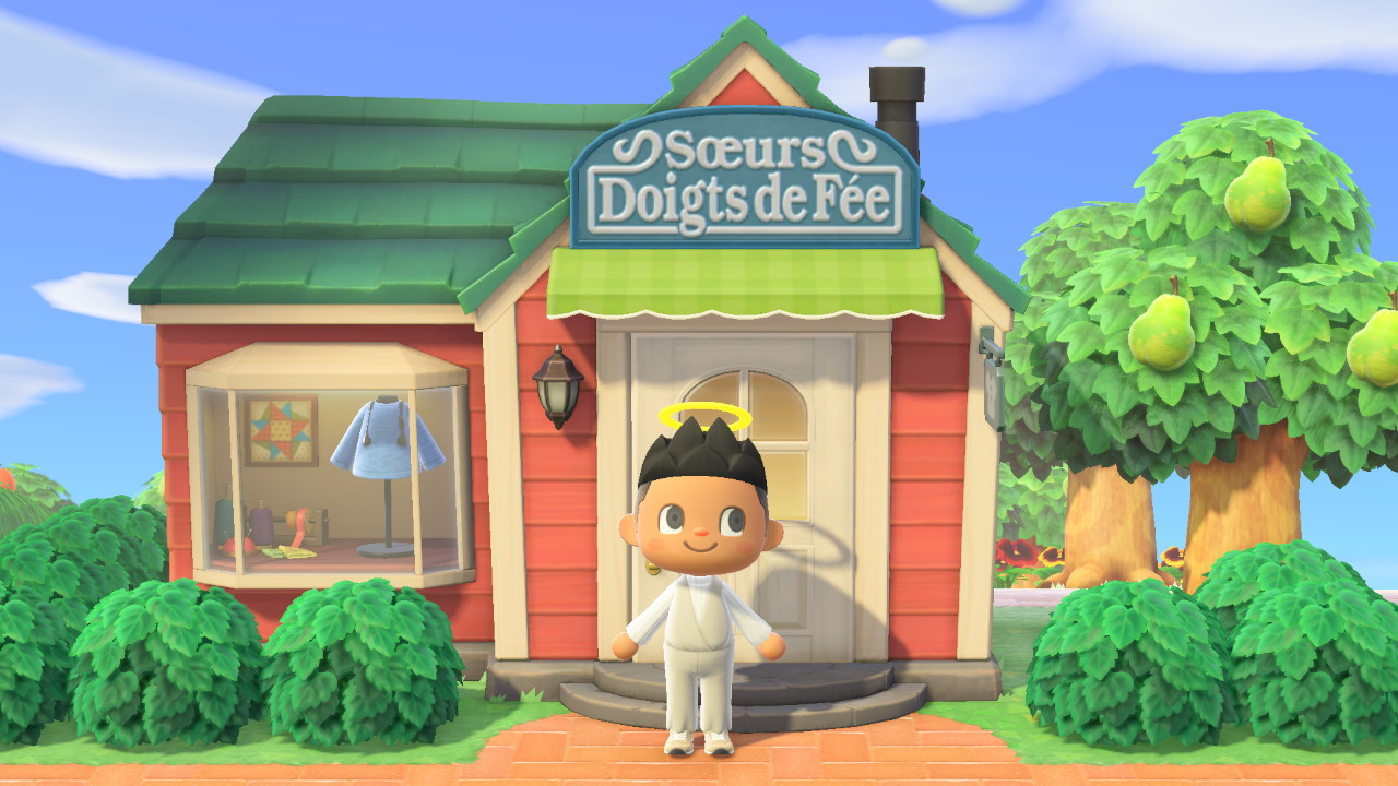 Boutique des Sœurs Doigts de Fée dans Animal Crossing: New Horizons.