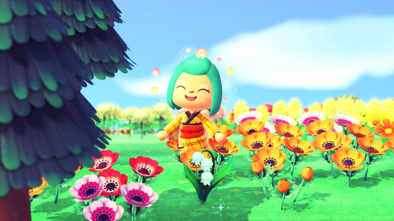 Plant de muguet dans Animal Crossing: New Horizons.